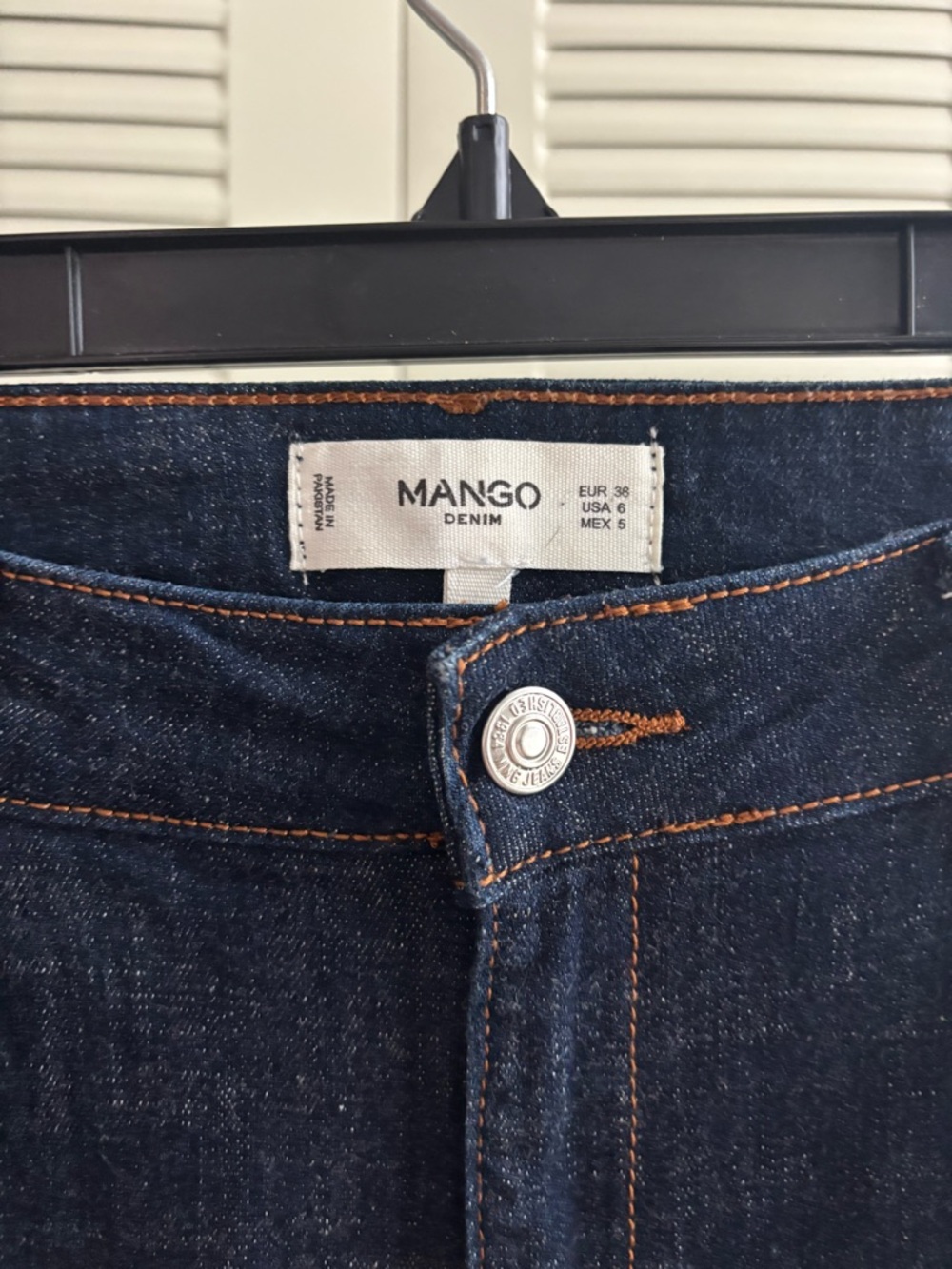 Mango Dark Blue Denim Flare Jeans
